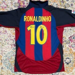 Retro Ronaldinho 03 04 Home Kit Nike